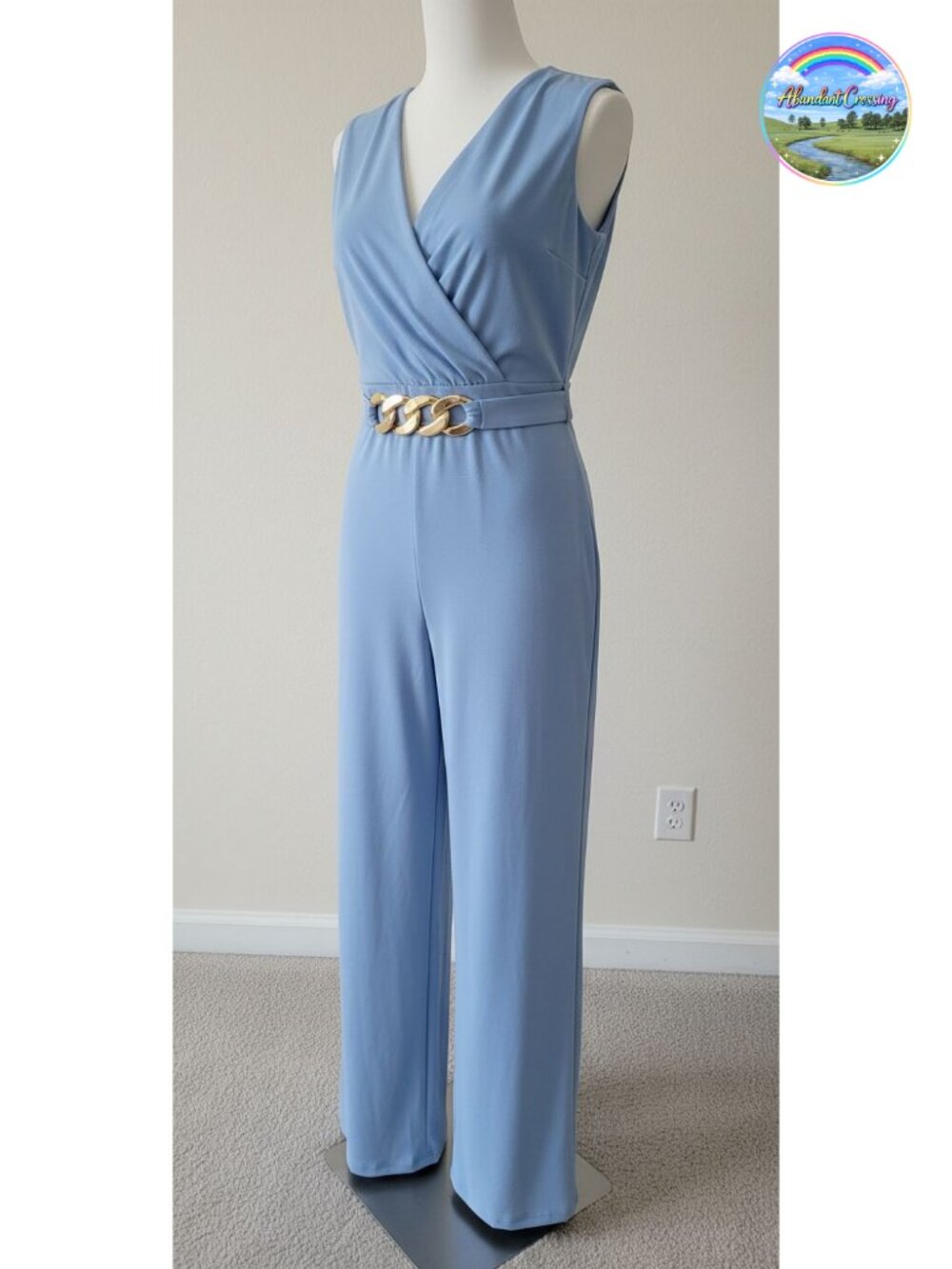 Women's Dressy Jumpsuit Sexy Deep V Neck Backless Wide Leg Clubwear Party